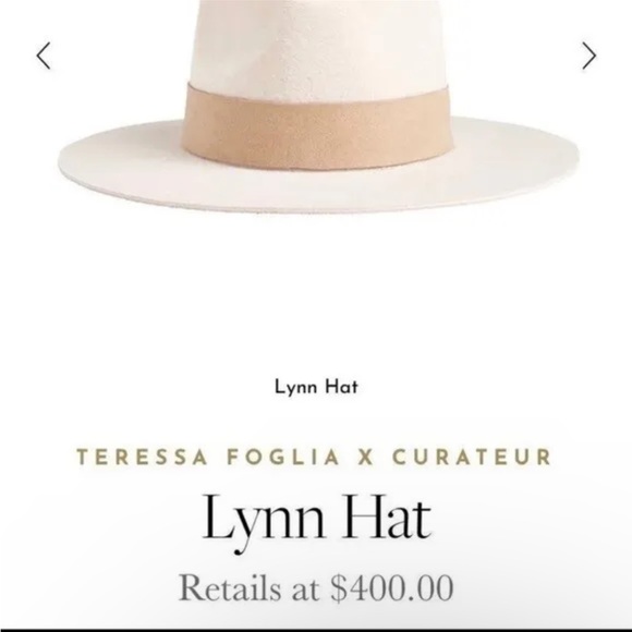 TERESSA FOGLIA Curateur Lynn Rachel Zoe Fedora Vegan Suede Boho Rancher Felt Hat - Picture 5 of 9